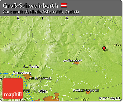 Physical Map of Groß-Schweinbarth