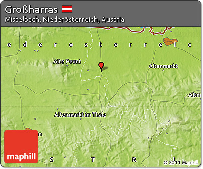 Physical Map of Großharras