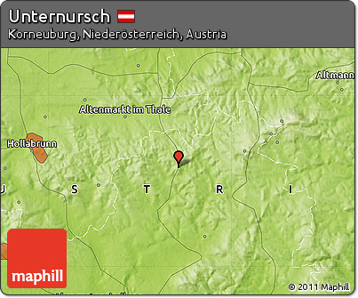 Physical Map of Unternursch