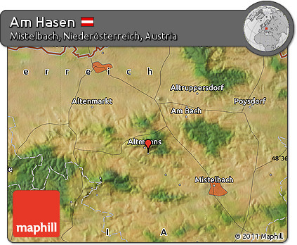 Satellite Map of Am Hasen