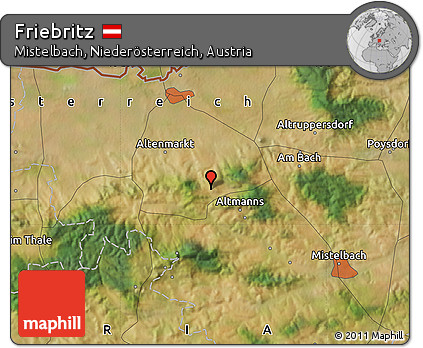 Satellite Map of Friebritz