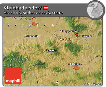 Satellite Map of Kleinhadersdorf