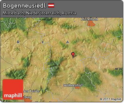 Satellite Map of Bogenneusiedl
