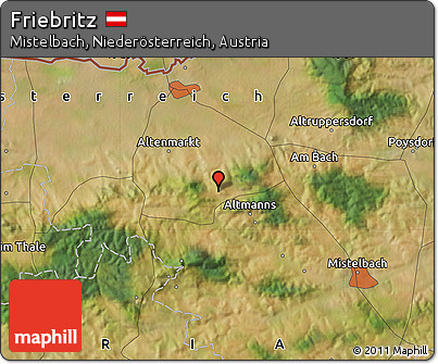 Satellite Map of Friebritz