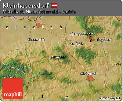 Satellite Map of Kleinhadersdorf