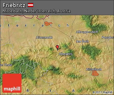 Satellite Map of Friebritz