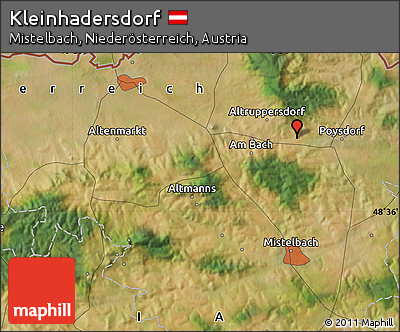Satellite Map of Kleinhadersdorf