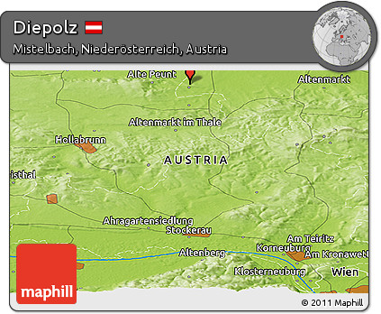 Physical Panoramic Map of Diepolz