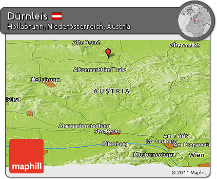 Physical Panoramic Map of Dürnleis