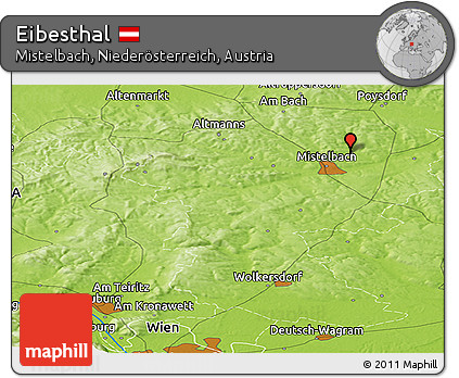 Physical Panoramic Map of Eibesthal