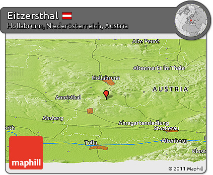 Physical Panoramic Map of Eitzersthal