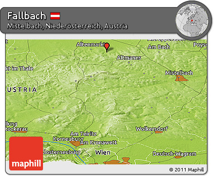 Physical Panoramic Map of Fallbach