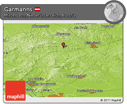 Physical Panoramic Map of Garmanns