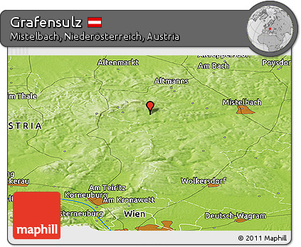 Physical Panoramic Map of Grafensulz