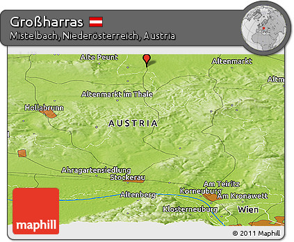 Physical Panoramic Map of Großharras