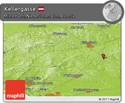 Physical Panoramic Map of Kellergasse