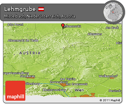 Physical Panoramic Map of Lehmgrube