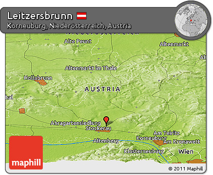 Physical Panoramic Map of Leitzersbrunn