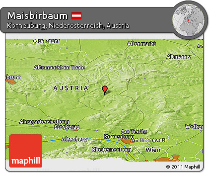 Physical Panoramic Map of Maisbirbaum