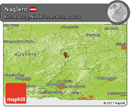 Physical Panoramic Map of Naglern