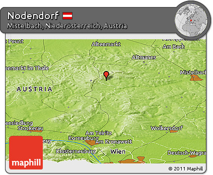 Physical Panoramic Map of Nodendorf
