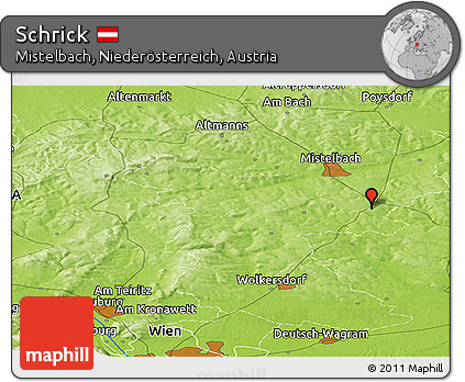 Physical Panoramic Map of Schrick