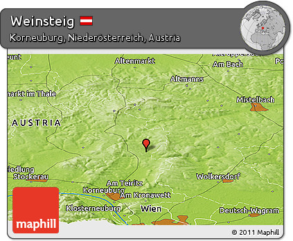 Physical Panoramic Map of Weinsteig