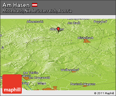 Physical Panoramic Map of Am Hasen