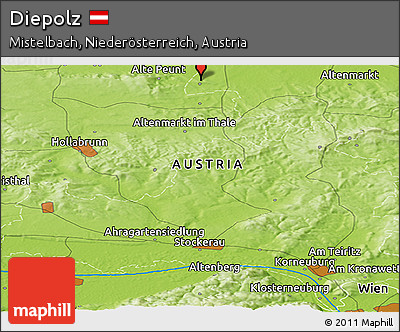 Physical Panoramic Map of Diepolz