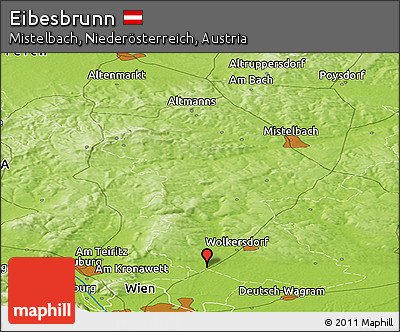 Physical Panoramic Map of Eibesbrunn