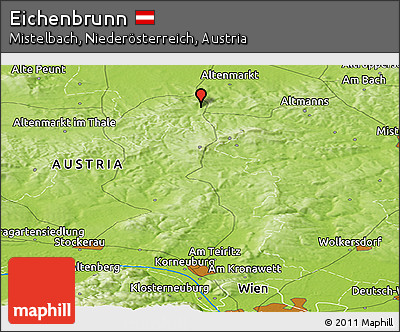 Physical Panoramic Map of Eichenbrunn
