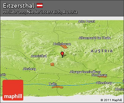 Physical Panoramic Map of Eitzersthal