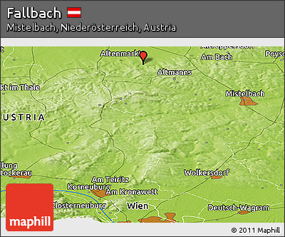 Physical Panoramic Map of Fallbach