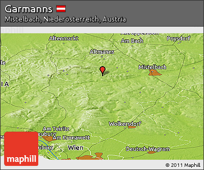 Physical Panoramic Map of Garmanns