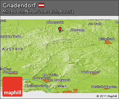 Physical Panoramic Map of Gnadendorf