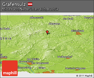 Physical Panoramic Map of Grafensulz