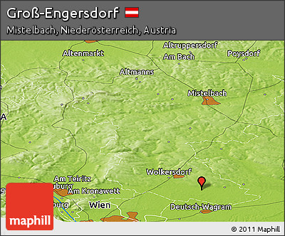 Physical Panoramic Map of Groß-Engersdorf