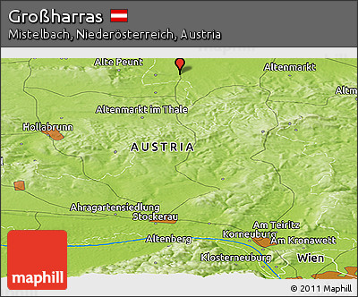 Physical Panoramic Map of Großharras