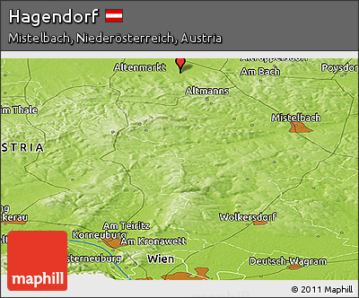 Physical Panoramic Map of Hagendorf