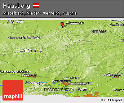 Physical Panoramic Map of Hausberg