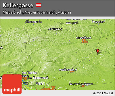 Physical Panoramic Map of Kellergasse