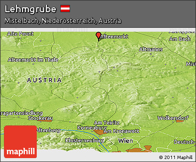 Physical Panoramic Map of Lehmgrube
