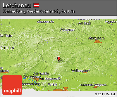 Physical Panoramic Map of Lerchenau