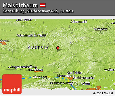 Physical Panoramic Map of Maisbirbaum