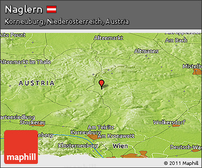 Physical Panoramic Map of Naglern