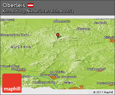 Physical Panoramic Map of Oberleis