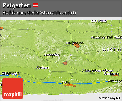 Physical Panoramic Map of Peigarten