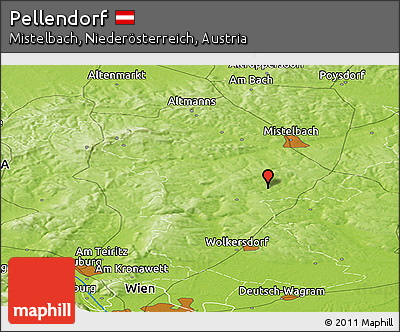 Physical Panoramic Map of Pellendorf