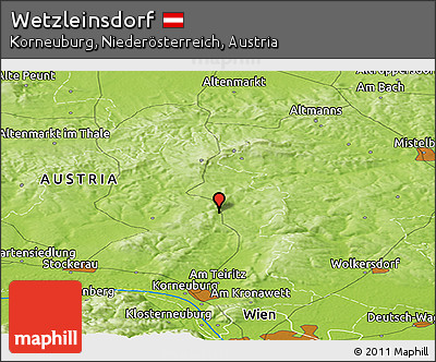 Physical Panoramic Map of Wetzleinsdorf