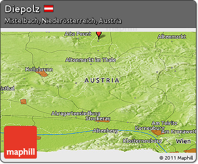 Physical Panoramic Map of Diepolz